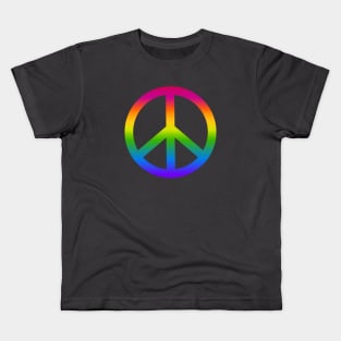 Rainbow Peace Symbol Kids T-Shirt